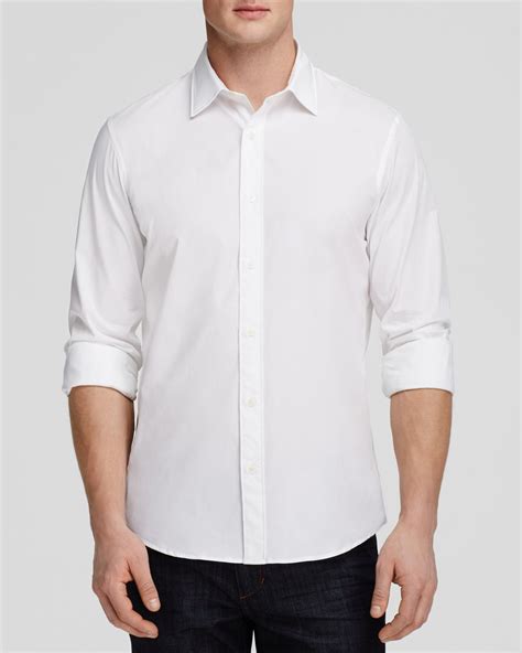 michael kors white men's shirt cotton|Michael Kors men's wear.